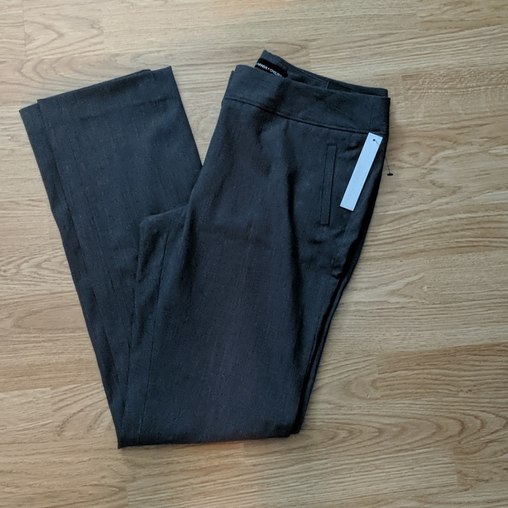 New with tags brownish gray straight leg pant